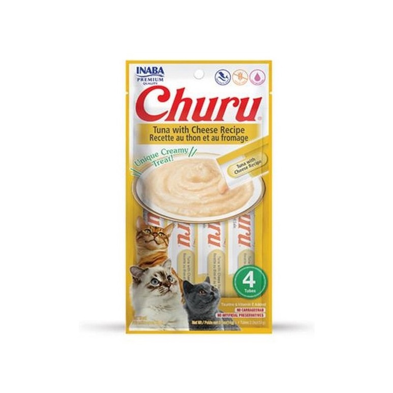 Pamlsok Inaba Churu Pyré cat Tuniak so syrom 4 tuby 56 g